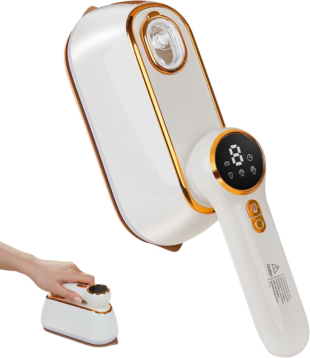 Portable Garment Steamer: 10-Second Rapid Heating, 180° Rotating Handle