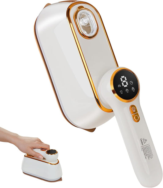 Portable Garment Steamer: 10-Second Rapid Heating, 180° Rotating Handle